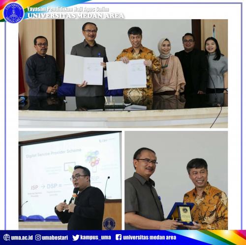 Universitas Medan Area dan PT. Cyberindo Aditama (CBN) Menandatangani Nota Kesepahaman Kerjasama Serta Dilanjutkan Acara Kuliah Umum Dengan Tema "Unlocking Digital Ecosystem in Indonesia"